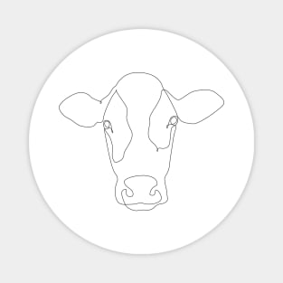 One Line Cow Magnet